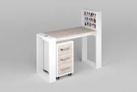 Одноместный маникюрный стол MATRIX с подставкой и тумбой